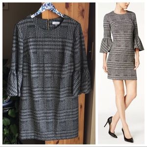 Calvin Klein Bell Sleeve Sheath Dress, Size 12